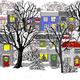 Houses in the Snow