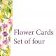 Pack of four Flower…