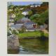 Pentewan Harbour. | | | Acrylic on wood. Pentewan Harbour.