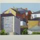 Mevegissey Houses I | £55 | | Acrylic on wood. Mevegissey Houses I