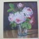 Roses in Glass Vase | £100 | | Watercolour and watercolour pencil on card Roses in Glass Vase
