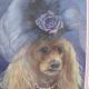 Poodle in Ascot Hat | £70 | | Watercolour and watercolour pencils on card Poodle in Ascot Hat
