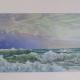 Stormy Waves | £60 | | Watercolour and watercolour pencils on card Stormy Waves