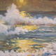 Sitges sea and moon | £60 | | Watercolour and watercolour pencils on card Sitges sea and moon