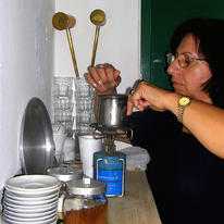 Private Dialogues on a Public Coffee Invitation