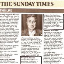 THE SUNDAY TIMES