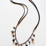 Black suede necklace - 