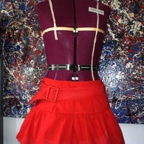 Red cotton skirt