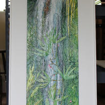 waterfall - complete image with frame