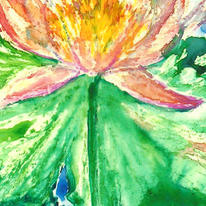 waterlily - detail from sketch