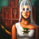 Defiance I | | 60 x 63cm | Oil on Canvas Defiance I