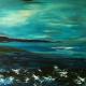 Rocks | | 100 x 40cm | acrylic, charcoal and wood collage on canvas Rocks