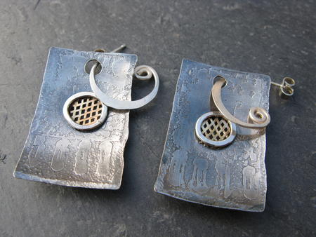 Etched Earring (reverse side)