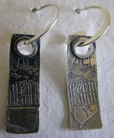 Rosie Acid Etched Earring