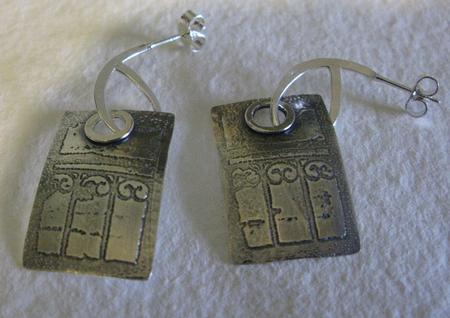  Etched Window Earring 