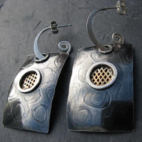 hidden Etched Earring