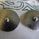 Shield stud earrings