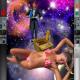 Floating in space