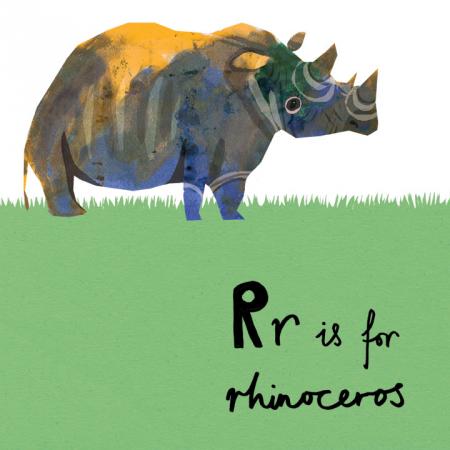 r is for rhinoceros