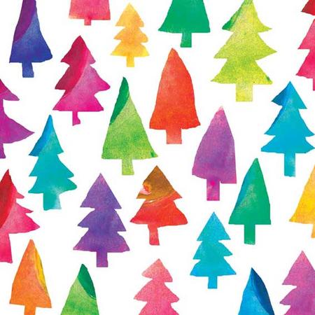 multicoloured trees