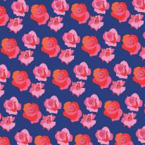 roses on blue