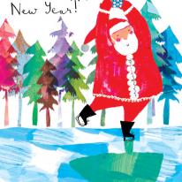 Skating Santa
