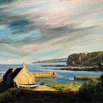 Cove Harbour in East Lothian