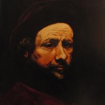 Rembrandt self portrait copy