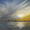 Sunset over the water