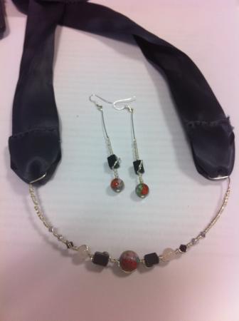Alexa jewelled headband and necklace (