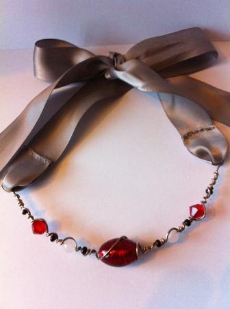 Megan - jewelled headband and necklace 