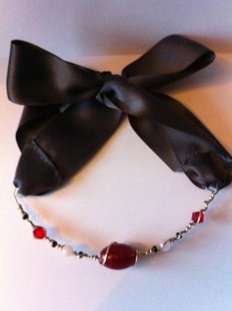 Megan - jeweled headband and necklace 