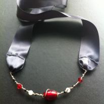 Megan - Jewelled headband and necklace 