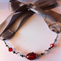Megan - jewelled headband and necklace 