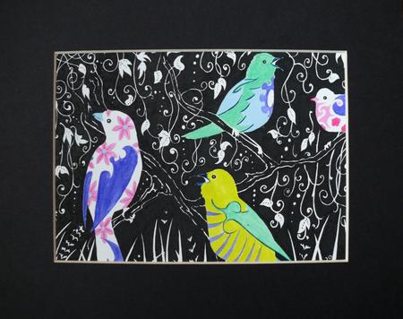 Rainbow Birds I