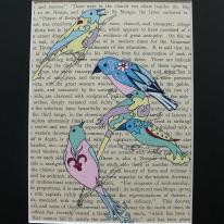 Rainbow Birds Blue