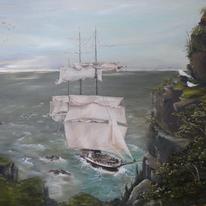 Ship on the Rocks