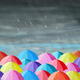 Coloured Umbrellas | | | Acrylics inlaid with mirror pieces to reflect light Coloured Umbrellas