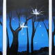 Fairies | | | Acrylics inlaid with mirror pieces to reflect light Fairies