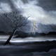 Tree and Lightening | | | Acrylics inlaid with mirror pieces to reflect light Tree and Lightening