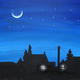 Street at Night | | | Acrylics inlaid with mirror pieces to reflect light Street at Night