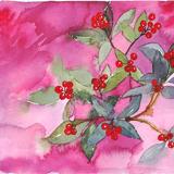 Winter berries - Watercolour
