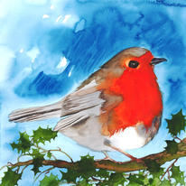 robin on holly