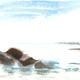 Ovingdean Rocks | | | Watercolour Ovingdean Rocks