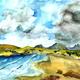 achnahaird | | | Watercolour achnahaird