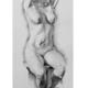 Seated nude. | | | Graphite Seated nude.