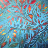 blue leaves