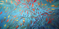 blue leaves