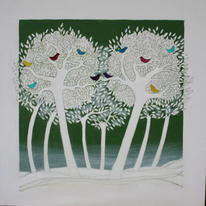 song birds green
