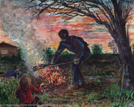 The Burning of the Leaves